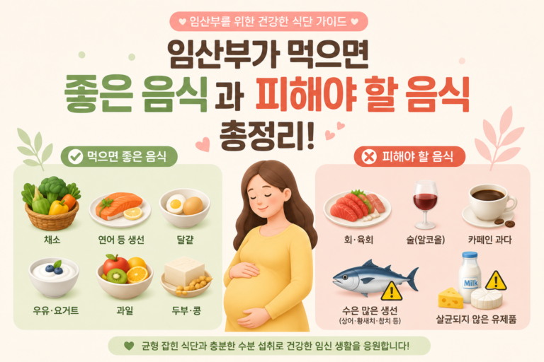 임산부가 먹으면 좋은 음식과 피해야 할 음식 총정리