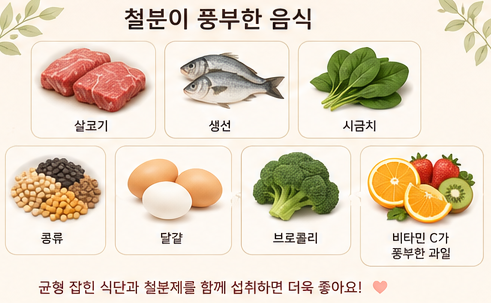 철분이 풍부한 음식