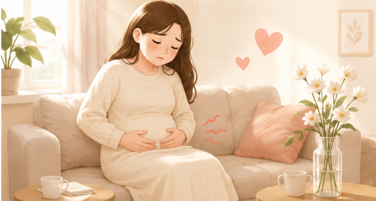 임신 초기 복통 원인 7가지! 정상 증상과 위험 신호 구분법