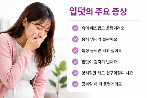 입덧의 주요 증상