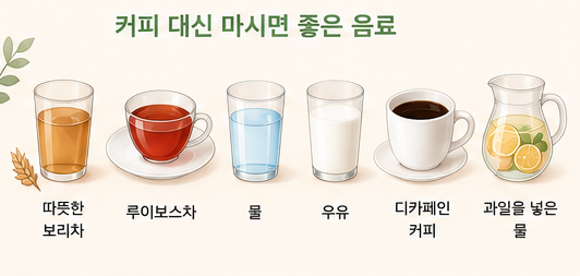 커피대신 마시면 좋은 음료