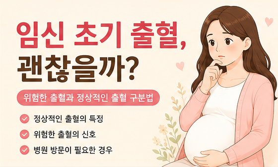 임신 초기 출혈 6가지 원인! 정상 출혈과 위험한 출혈 구분법