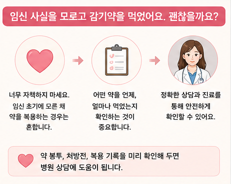 임신 사실을 모르고 먹었는데 괜찮을까?
