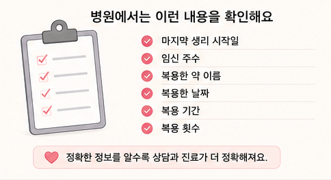 병원에서는 이런 내용을 확인하세요