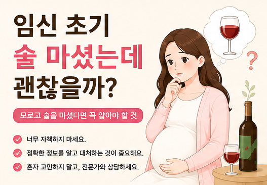 임신 초기 술 마셨다면? 꼭 알아야 할 6가지
